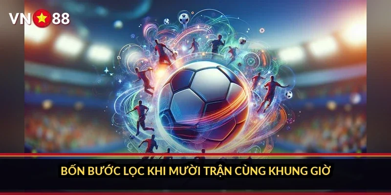 Bốn bước lọc khi mười trận cùng khung giờ