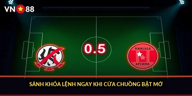Sảnh khóa lệnh ngay khi cửa chuồng bật mở