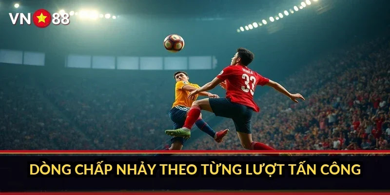 Dòng chấp nhảy theo từng lượt tấn công